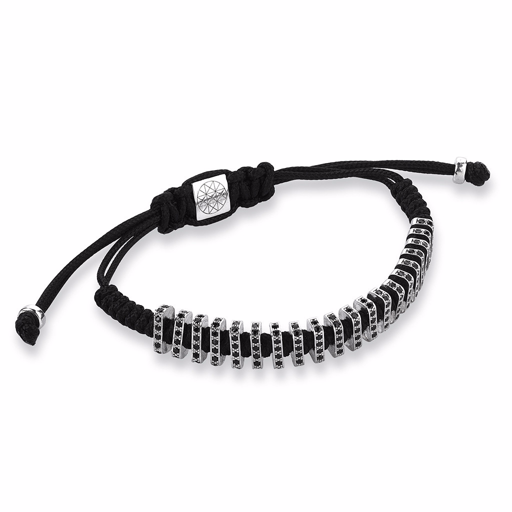 Women's Flat Macrame Stoppers - Silver