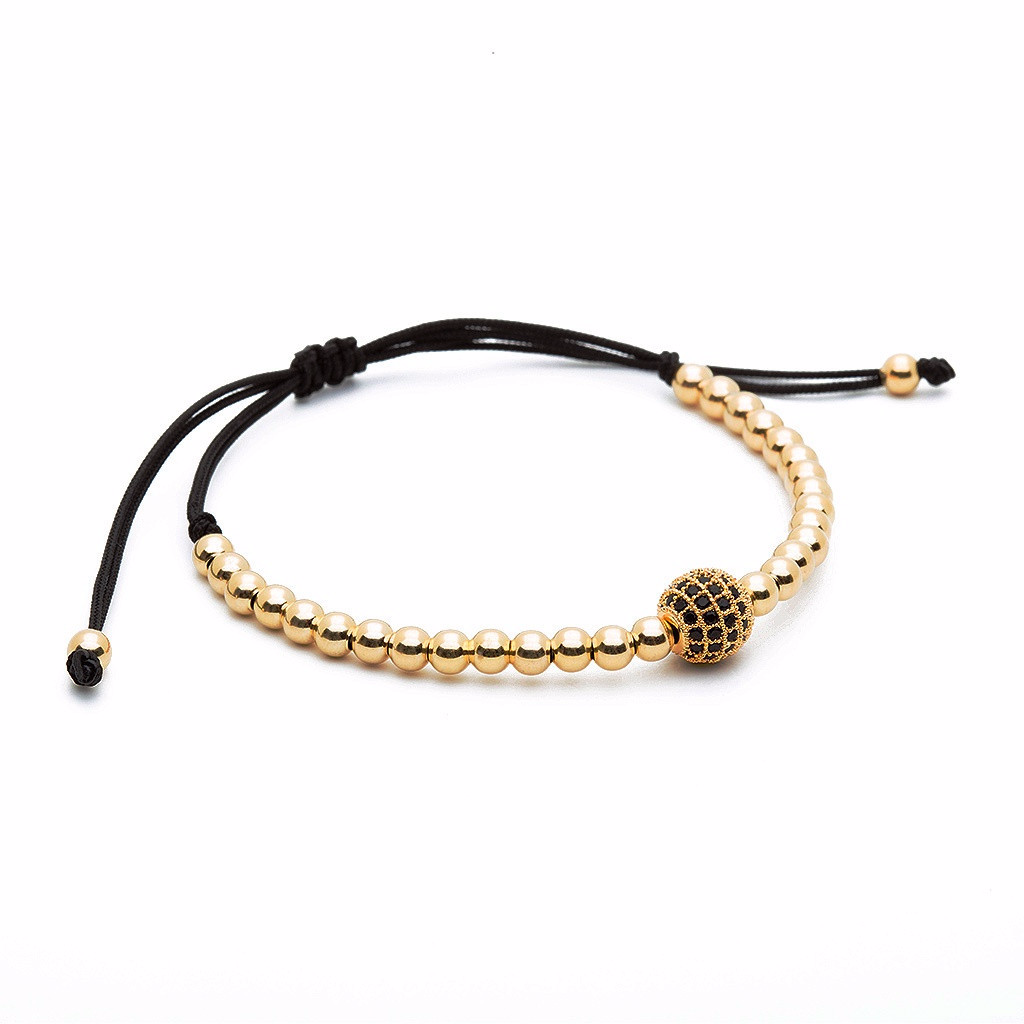 Women's Solitaire Macrame - Yellow Gold