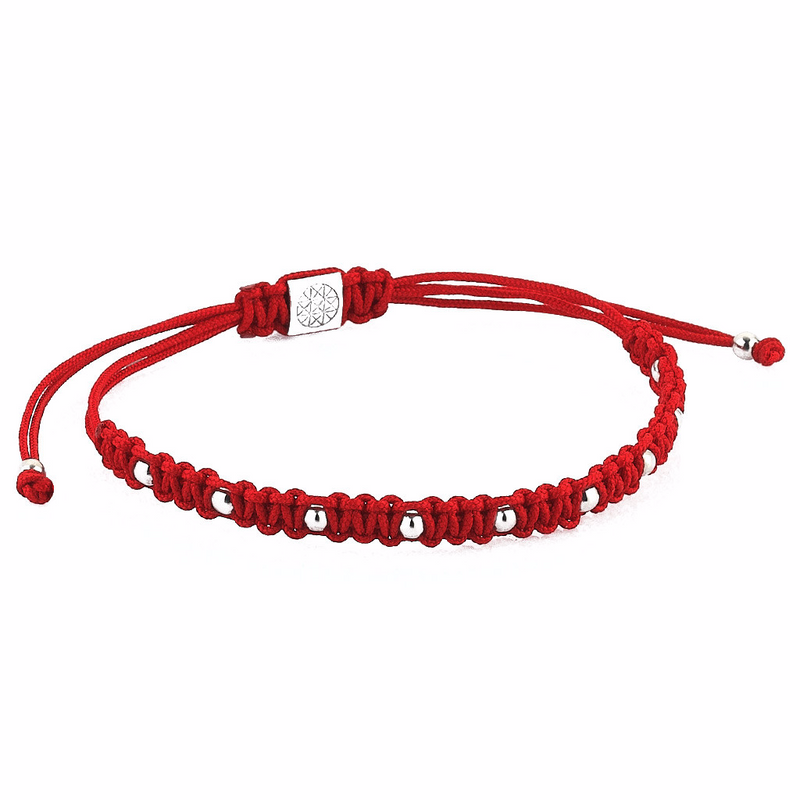 macrame bracelet for men- red string