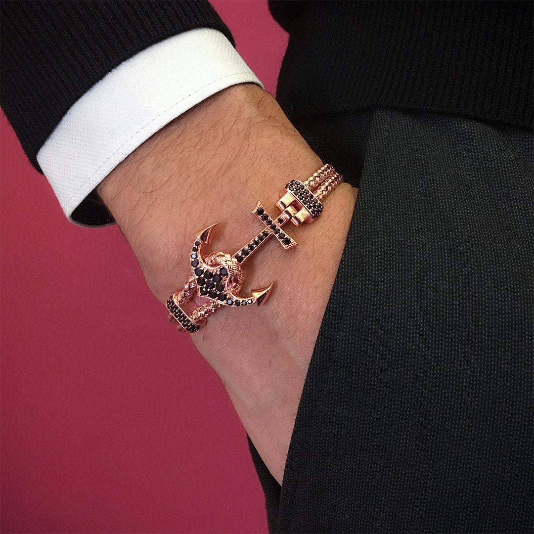 Anchor Bracelet - Silver Plating Rose Gold
