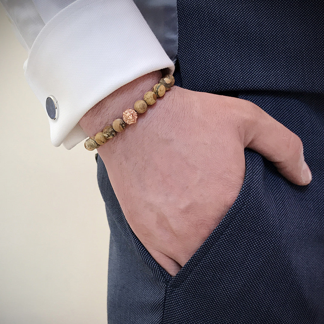 Leo Jasper Beaded Bracelets 