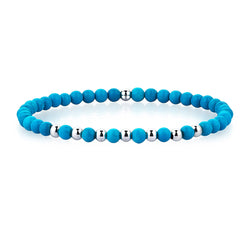 Premium Minimalist Beaded Bracelets - Men - Turquoise