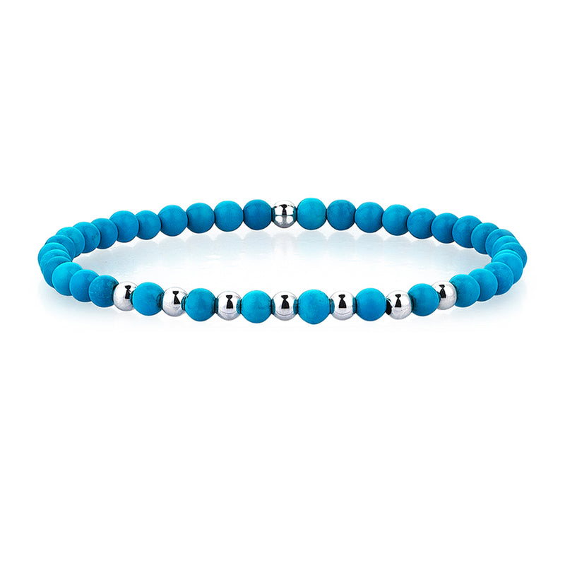 Premium Minimalist Beaded Bracelets - Men - Turquoise